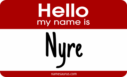 Hello my name is Nyre png download