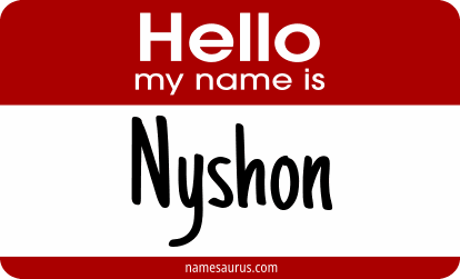Hello my name is Nyshon png download