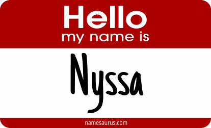 Hello my name is Nyssa png download