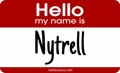 Hello my name is Nytrell png download