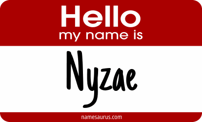 Hello my name is Nyzae png download