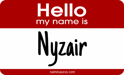 Hello my name is Nyzair png download