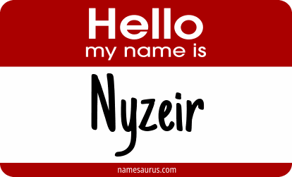 Hello my name is Nyzeir png download