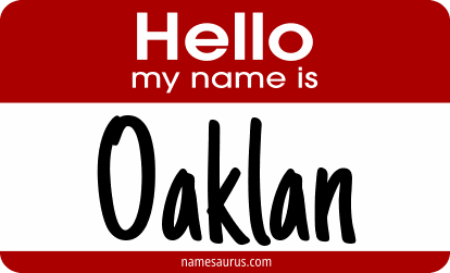 Hello my name is Oaklan png download