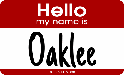 Hello my name is Oaklee png download