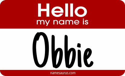 Hello my name is Obbie png download