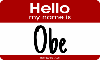 Hello my name is Obe png download