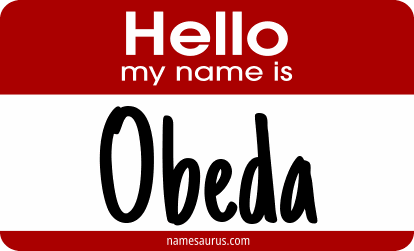 Hello my name is Obeda png download
