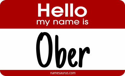Hello my name is Ober png download