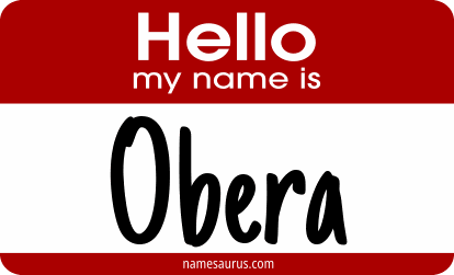 Hello my name is Obera png download