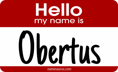 Hello my name is Obertus png download