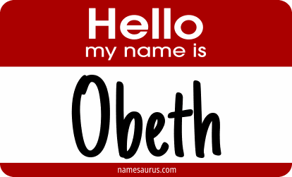 Hello my name is Obeth png download