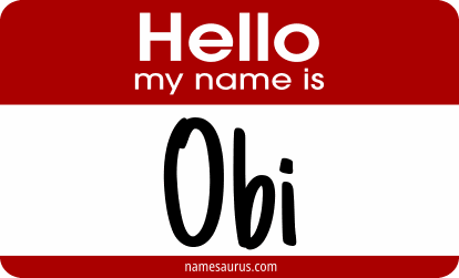 Hello my name is Obi png download