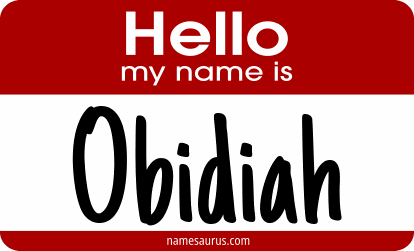 Hello my name is Obidiah png download