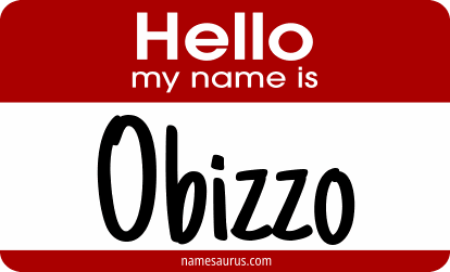 Hello my name is Obizzo png download