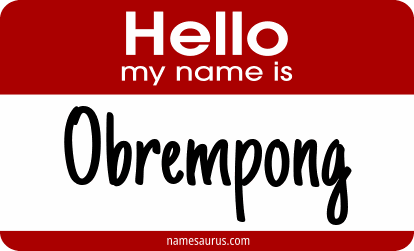 Hello my name is Obrempong png download
