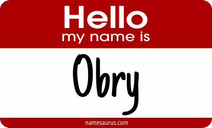 Hello my name is Obry png download