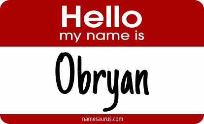 Hello my name is Obryan png download