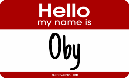 Hello my name is Oby png download