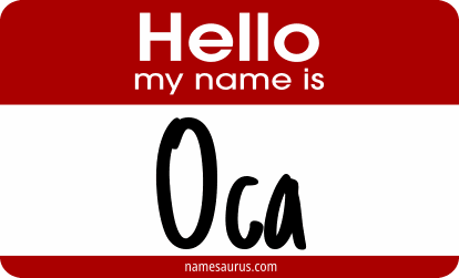 Hello my name is Oca png download