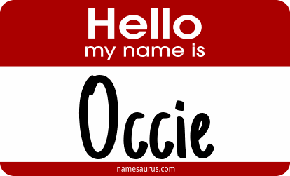 Hello my name is Occie png download