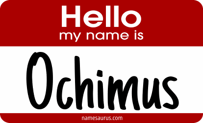 Hello my name is Ochimus png download