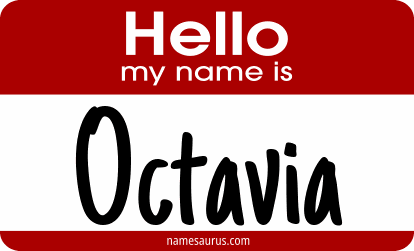 Hello my name is Octavia png download
