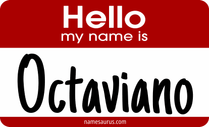 Hello my name is Octaviano png download