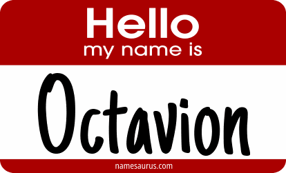 Hello my name is Octavion png download