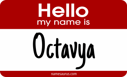Hello my name is Octavya png download