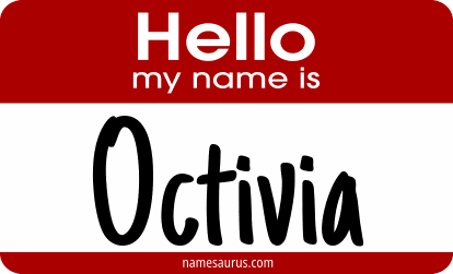 Hello my name is Octivia png download
