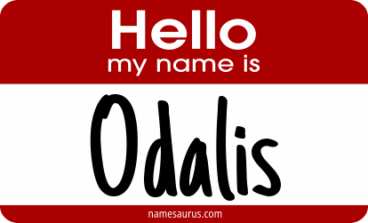 Hello my name is Odalis png download