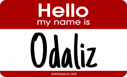 Hello my name is Odaliz png download