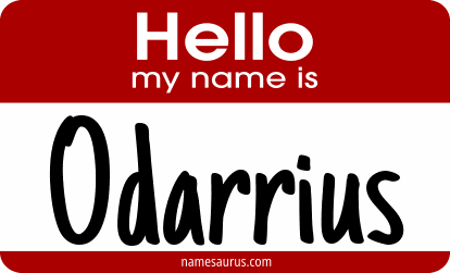 Hello my name is Odarrius png download