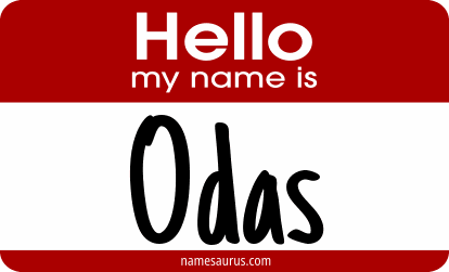 Hello my name is Odas png download