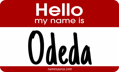 Hello my name is Odeda png download