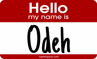 Hello my name is Odeh png download