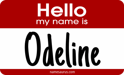 Hello my name is Odeline png download