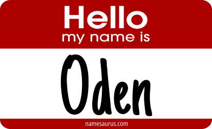 Hello my name is Oden png download
