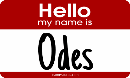 Hello my name is Odes png download