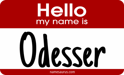 Hello my name is Odesser png download