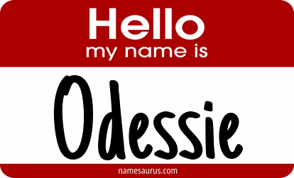 Hello my name is Odessie png download