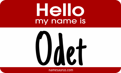 Hello my name is Odet png download