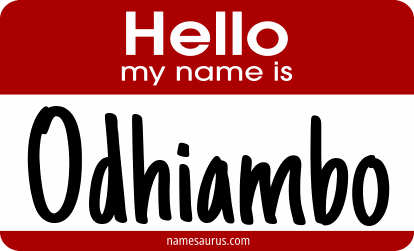 Hello my name is Odhiambo png download