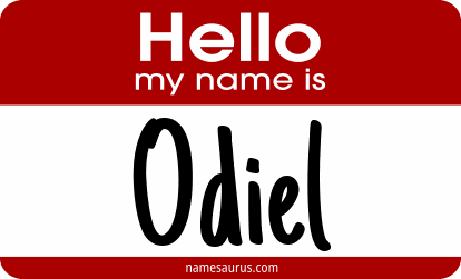 Hello my name is Odiel png download