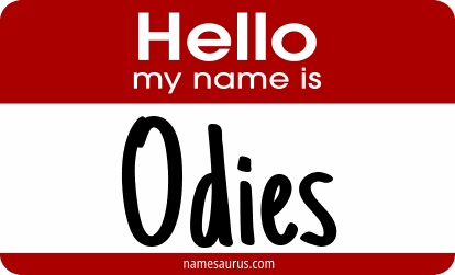 Hello my name is Odies png download