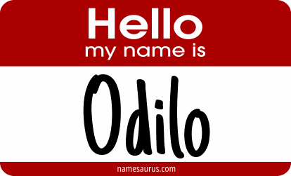 Hello my name is Odilo png download