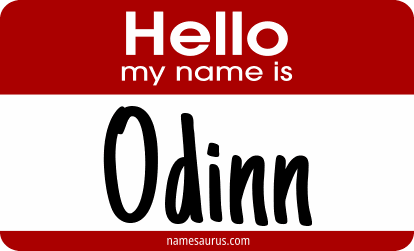 Hello my name is Odinn png download
