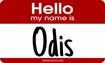 Hello my name is Odis png download