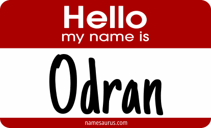 Hello my name is Odran png download